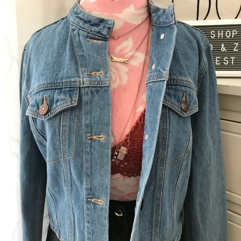 Bcbgeneration trucker bell denim jacket S - Picture 5 of 8